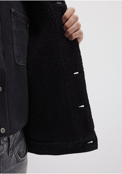Mavi Erkek Zander Black Sherpa Classic Denim 0111214-89117 Antrasit