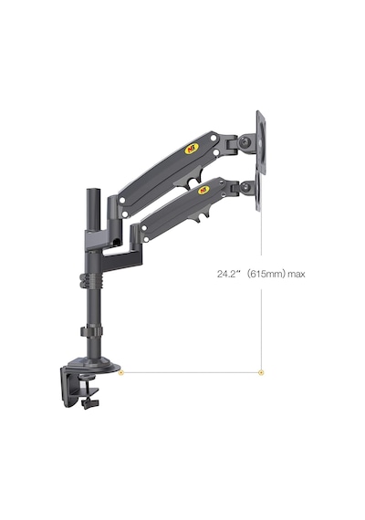 North Bayou Nb H180 Ergonomic Profosyonel 17-35 İnch Monitör Standı 2026 Versiyon Matte Charcoal