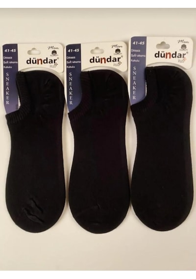 Dündar Çorap Dündar Plus 5558 Erkek Dikişsiz Sneaker Çorap 12 Adet 001