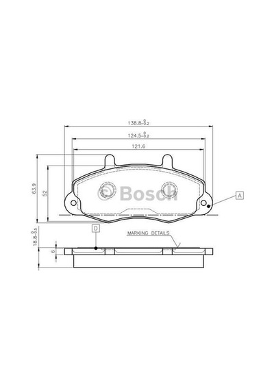 Bosch 0986tb2019 Ön Fren Balatası Transit T12 9101 4404777