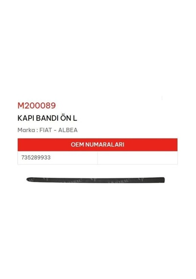 Kapı Bandı Ön Sol Albea