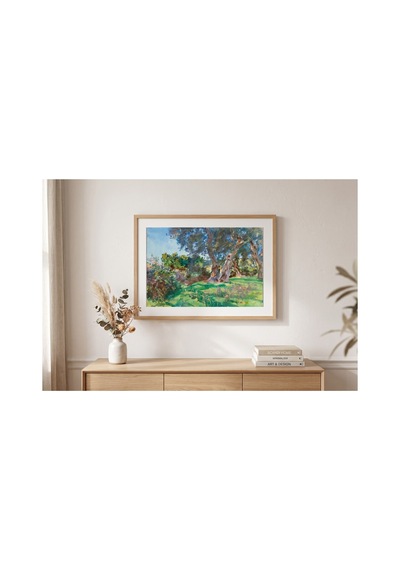 Botanik Sargent Korfu Zeytin Ağaçları Çerçevesiz Poster 21x30 Cm A4 Botanik Doğa Tarihi Duvar Dekoru