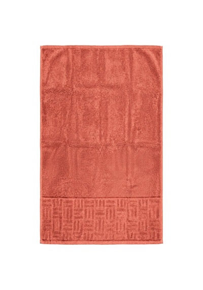 El Yüz Havlusu 50x90 Cm Kısmi Kadife Terra Collection Kiremit
