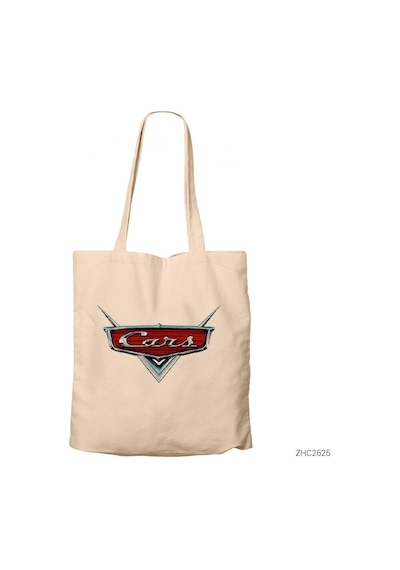 Cars Logo Kanvas Bez Çanta Çok Renkli