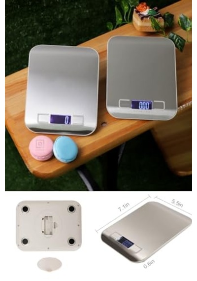 Dijital Gıda Ölçeği Paslanmaz Çelik 1gr- 5 Kg Hassas Ölçek Lcd Ekran Diyet Ölçü Mutfak Terazisi Diğer 43655270