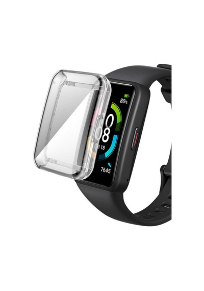 Huawei Band 6 Mkst Watch Gard 09 Koruyucu Silikon - Renksiz