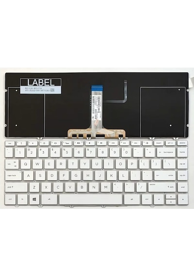 Hp Spectre 13-af 13-af000 13-af500 13t-af Tpn-c132 İle Uyumlu Notebook Klavye - Beyaz - Tr - Işıklı