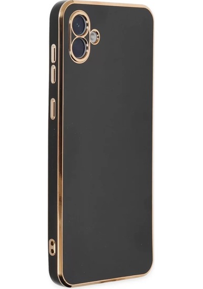 Newface Samsung Galaxy Uyumlu A04e Kılıf Volet Silikon -  Siyah