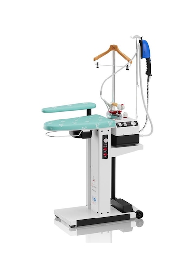 Gazzella "tiny Mini" Kazanlı Tip Portatif Ütü Masası- Ayak Pedallı / Mağaza Tipi - 60 Cm Turkuaz