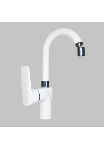 Acar A07 01 281 Safir Kuğu Lavabo Bataryası Beyaz