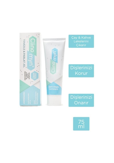 Clinomyn Fresh Temizleme Parlatma Jel Diş Macunu 15 x 75 ML