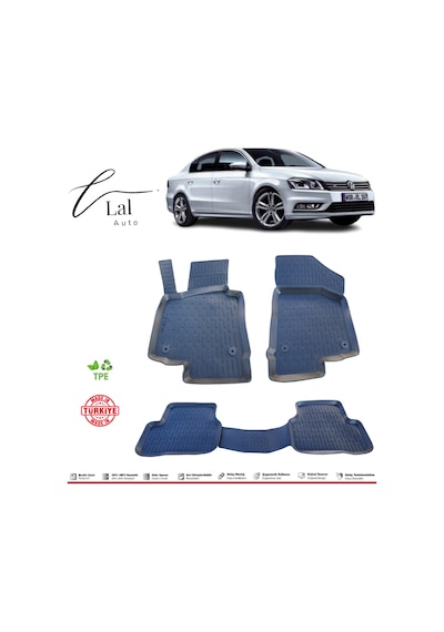 Volkswagen Passat B7 2011-2014 3D Havuzlu Paspas