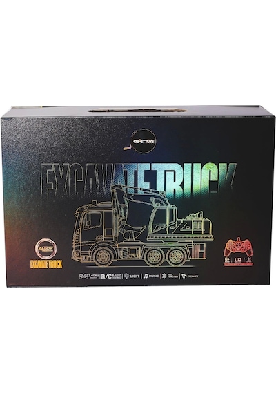 Hj8001-2 Kumandalı Metal Excavate Truck -gepettoys