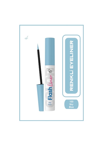 Golden Rose Flash Liner Colered Eyeliner 103 Sky Blue