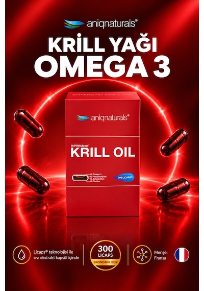 Aniqnaturals Superbaboost Krill Yağı Oil 300 Licaps