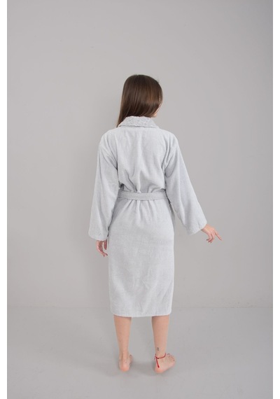 Güvenal Anatolia Soft Unisex Bornoz 4 Gri