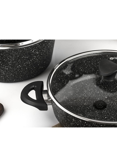 Taç 3455 Master Cook 7 Parça Granit Tencere Seti