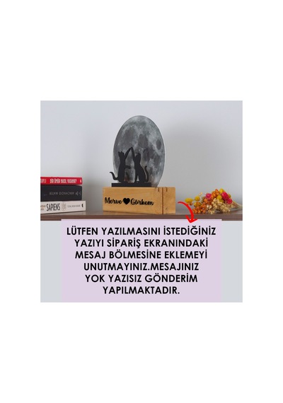 Led Işıklı Pleksi Dolunay Kişiselleştirilebilir Dekoratif Biblo Harvey Kediler Anahtar Askılığı Gri - 737322722 Gri