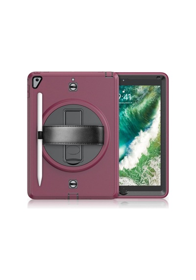 İpad 5 Air 9.7 Kılıf Strap-c Otterbox Tablet Kapak - Mürdüm