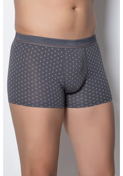 Dorea 2 Adet Erkek Kare Desenli Gri Boxer Gri