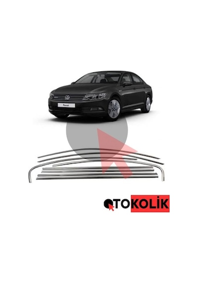 Cam Çerçevesi Vw Passat B8 B8.5 2015 Ve Sonrası Uyumlu Krom Onkar Otk-24393