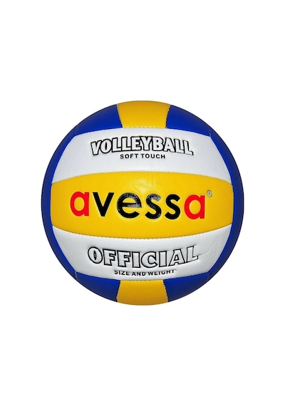 Avessa Yumuşak Yapıda Fosforlu Deri Plus Voleybol Topu Sarı - Beyaz - Mavi
