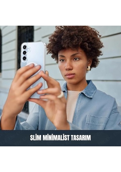 Samsung Galaxy S25 Fe Uyumlu Kamera Korumalı Magsafe Wireless Şarj Özellikli Sert Sararmaz Kristal Şeffaf Kılıf Diğer