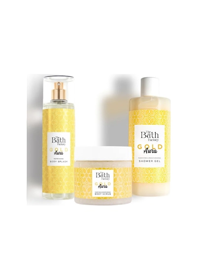 Gold Aura Duş Jeli + Gold Aura Peeling + Gold Aura Vücut Spreyi Mistik