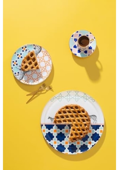 Kek Cam Cloche Kek Standı Pasta Kubbe Plaka Kapağı 32 Cm Desen Diğer