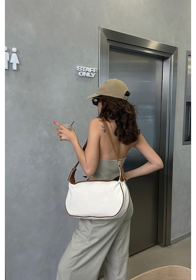 Shule Bags Elena Kanvas Baget Çanta Taba Taba
