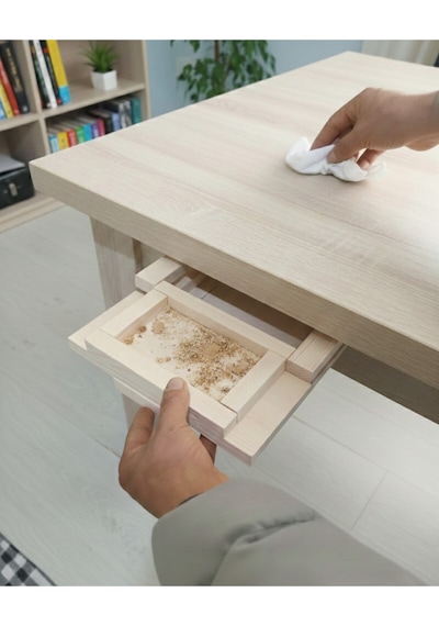 Pratik Masa Altı Atık Toplayıcı Çift Taraflı Bantlı Montaj Gerektirmez Silinebilir Yüzey 25x10 Cm Diğer