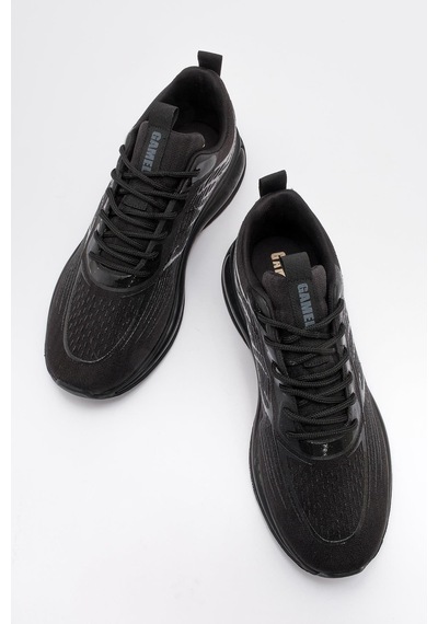 Gamelu Apple Erkek Sneaker Ayakkabı - Siyah Siyah