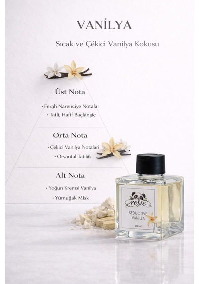 Rosie Seductive Vanilla 100 Ml Çubuklu Oda Kokusu Baştan Çıkarıcı Vanilya Kokusu