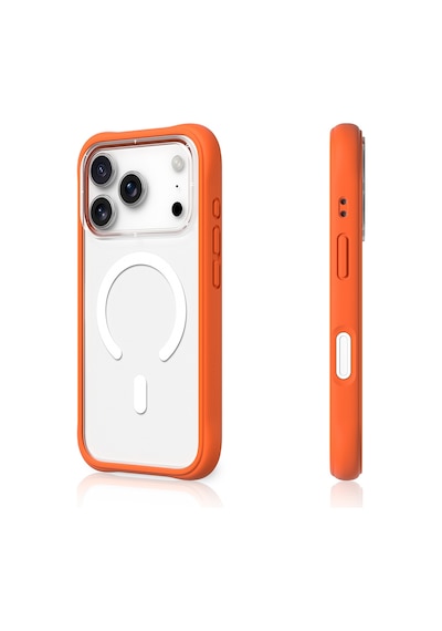 Apple Uyumlu iPhone 17 Pro Max  Kılıf M-safe Özellikli Airbagli Youngkit Dynamic 2 Serisi Kapak Turuncu Turuncu