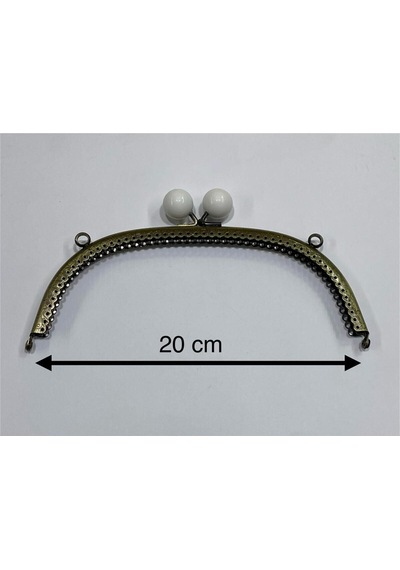 Karantuhafiye Çanta Ve Cüzdan Klipsi Oval 20 Cm Incili Model Antik Beyaz İnci Antik Beyaz İnci Çok Renkli