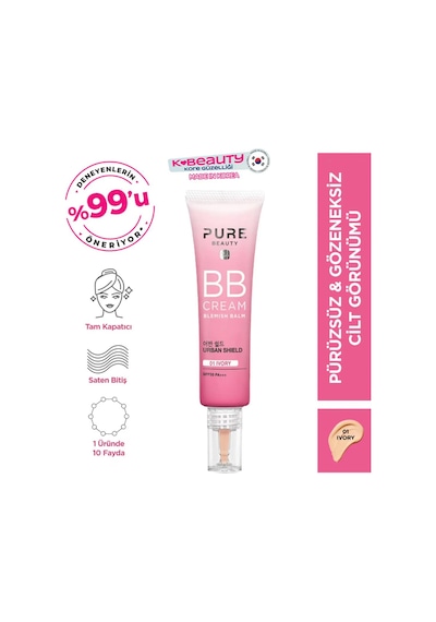 Pure Beauty BB Cream 01 Ivory SPF50 30 ML