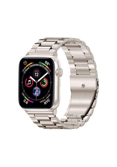 Apple Uyumlu  Watch 42 MM 44 MM 45 MM 49 MM Kordon Klipsli Metal Kordon 04-a
