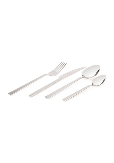Erdemm Girit 24 Parça Çelik Çatal Kaşık Bıçak Seti - Inox Çok Renkli