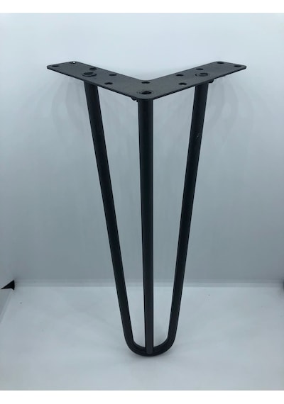 METAL,3 MİL 32*12*12 CM  SİYAH,SEHPA,PUF ,MOBİLYA AYAĞI ( 4 ADET)