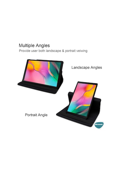 Microsonic Samsung Uyumlu Galaxy Tab S7 T870 Kılıf 360 Rotating Stand Deri