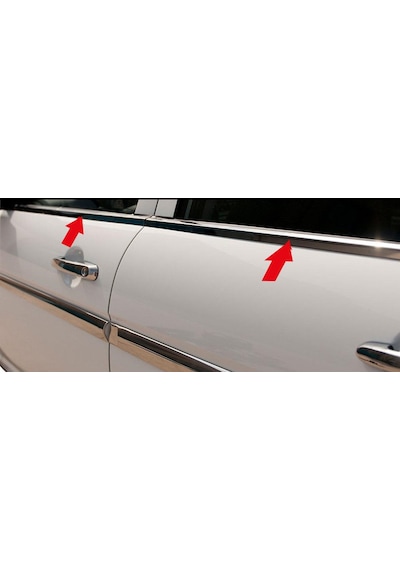 Dacia Lodgy Krom Cam Çıtası Tk 2012 Üzeri 4Prç Paslanmaz Çelik N11.4122