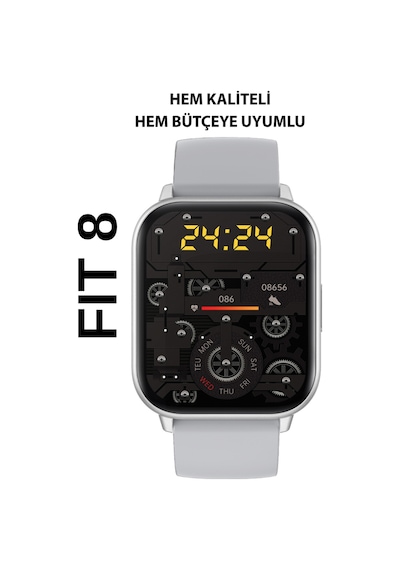 Logia FİT8 45 MM Silikon Kordon Akıllı Saat (Distribütör Garantili)