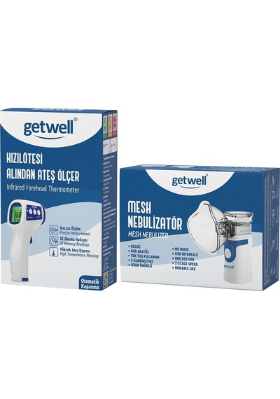 Getwell Kızıl Ötesi Temassız Alından Ateş Ölçer + Nebulizatör