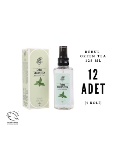Rebul Green Tea Sprey Kolonya 12 x 125 ML