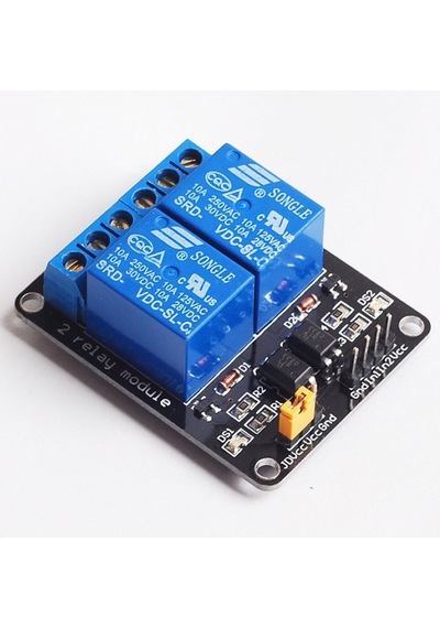 2 Kanal 5v Röle Modül -- Ac 250v 10a -- Optokuplör Izolasyonlu
