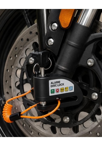 110 Db Alarmlı Disk Fren Kilidi Su Geçirmez Çelik Motosiklet Güvenlik Kilidi