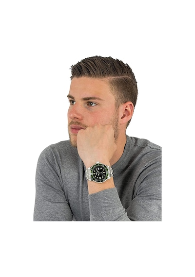 Invıcta Pro Diver Men 47mm Stainless Steel Steel Black Dial Nh35a Automatic Gümüş