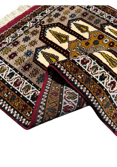 El Dokuma Sıfır Yahyalı Halısı Vizon Seccade 80x115 Yün Namazlık