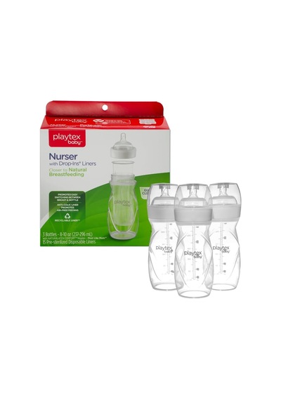 Bebek Biberon & Liners Seti - 100% Anti-kolik, 236ml, 3 Adet Biberon & 15 Adet Sterilize Tek Kullanımlık Liners, 3+ay,