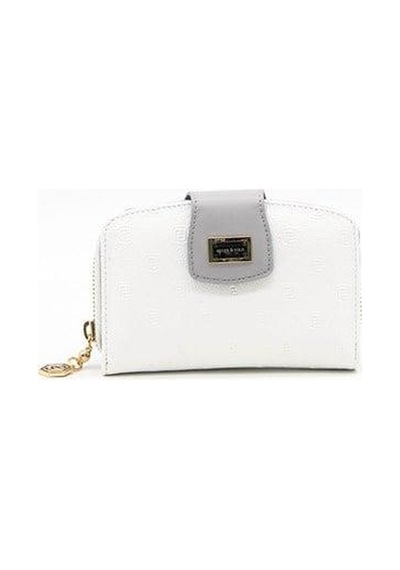 Silver Polo Sp874 Kadın Cüzdan & Kartlık Logolu Beyaz-a.gri